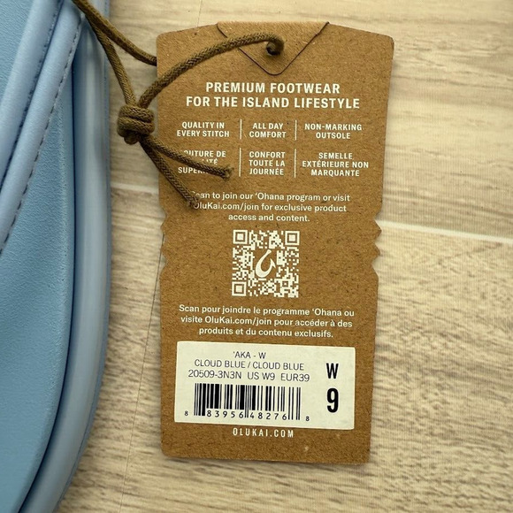 Olukai 'Aka Flip‎ Flop Women's Size 9 Comfort Slippers Beach Sandal Cloud Blue - Picture 11 of 11